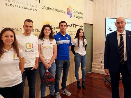 Imagen La Diputación suma 20.000 euros, con el patrocinio de Alimentos de Segovia y Prodestur, a su apoyo a los deportistas más destacados de la provincia